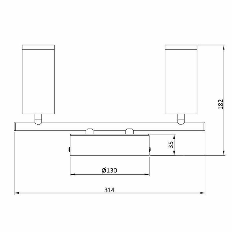 Deko-Light Deckenaufbauleuchte, Becrux II, 11 W, DIM, 3000 K, Silber, 220-240 V/AC, 50 / 60 Hz