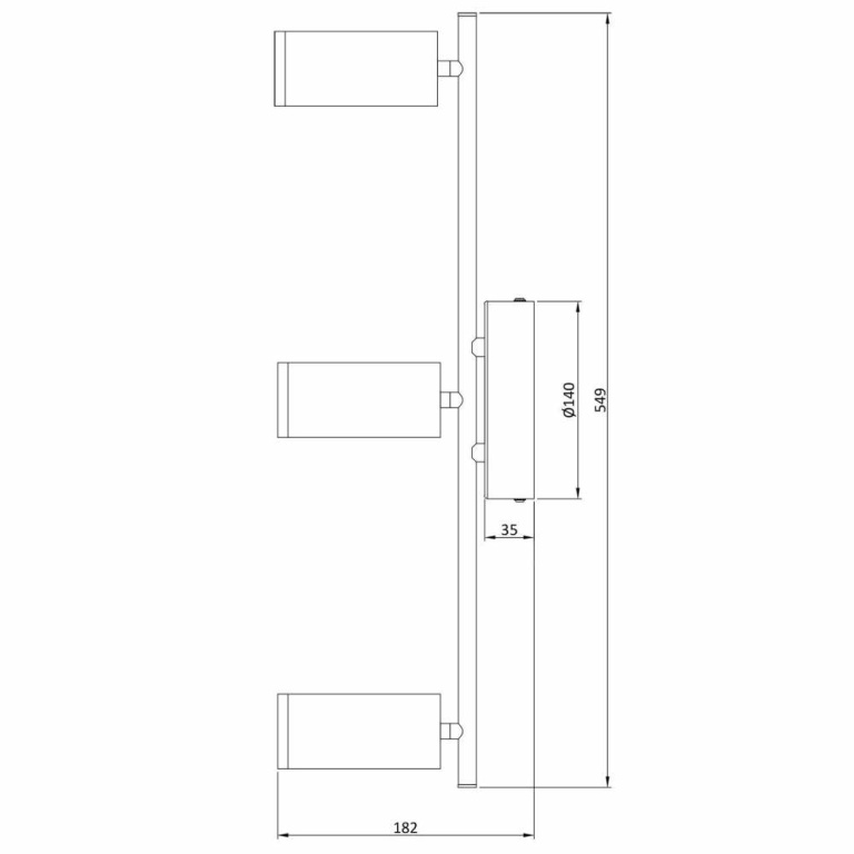 Deko-Light Deckenaufbauleuchte, Becrux III, 16 W, DIM, 3000 K, Silber, 220-240 V/AC, 50 / 60 Hz