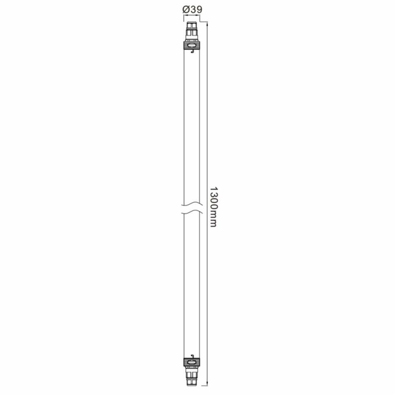 Deko-Light Feuchtraumleuchte, TRI PROOF Slim 1300 mm, 40 W, 5000 K, Weiß, 220-240 V/AC, 50 / 60 Hz