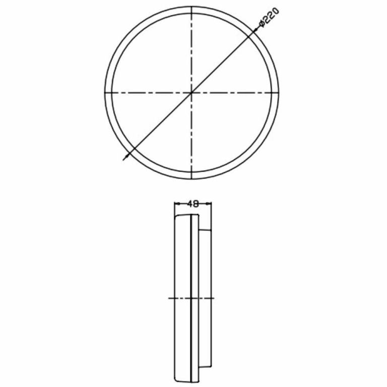 Deko-Light Deckenaufbauleuchte, Altais, 12 W, 3000/4000/6000 K, Weiß, 220-240 V/AC, 50 / 60 Hz