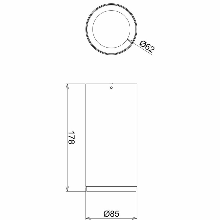 Deko-Light Deckenaufbauleuchte, Lucea, 15 W, 3000/4000 K, Schwarz, 220-240 V/AC, 50 / 60 Hz