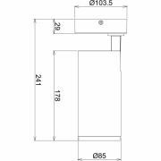 Deckenaufbauleuchte, Lucea, Tilt, 15 W, 3000/4000 K, Schwarz, 220-240 V/AC, 50 / 60 Hz