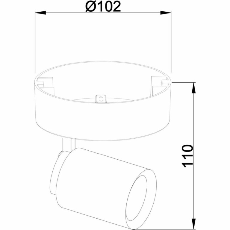 Deko-Light Deckenaufbauleuchte, Librae Round I, 1x max. 50 W GU10, Schwarz, 220-240 V/AC, 50 / 60 Hz