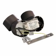 Deckenaufbauleuchte, Uni II Mini Double Tilt, 15 W, DIM, 3000 K, Schwarz, 220-240 V/AC, 50 / 60 Hz