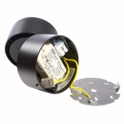 Deckenaufbauleuchte, Uni II Tilt, 12 W, DIM, 3000 K, Schwarz, 220-240 V/AC, 50 / 60 Hz