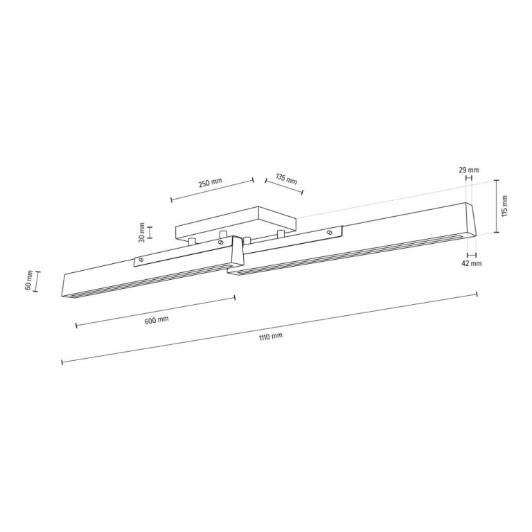 Deko-Light Deckenaufbauleuchte, Madera, 22 W, DIM, 3000 K, Eiche natur, 100-240 V/AC, 50 / 60 Hz