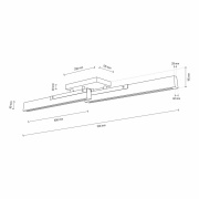 Deckenaufbauleuchte, Madera, 22 W, DIM, 3000 K, Eiche natur, 100-240 V/AC, 50 / 60 Hz