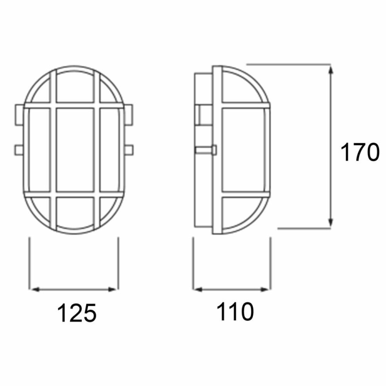 Deko-Light Decken- und Wandaufbauleuchte, Syrma Oval, 1x max. 42 W E27, Weiß, 220-240 V/AC, 50 / 60 Hz