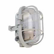 Decken- und Wandaufbauleuchte, Syrma Oval, 1x max. 42 W E27, Grau, 220-240 V/AC, 50 / 60 Hz