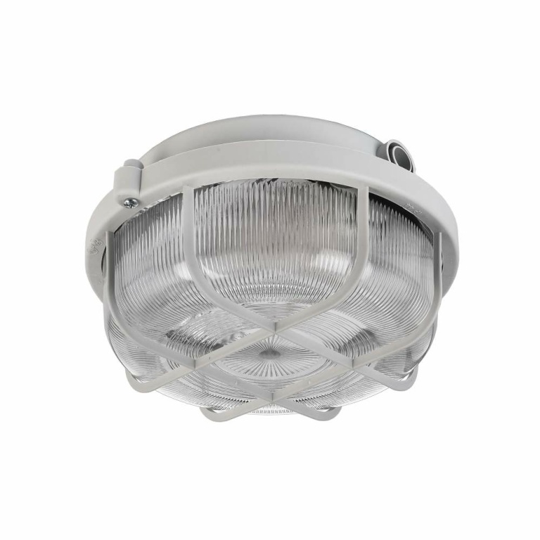 Deko-Light Decken- und Wandaufbauleuchte, Syrma Rund, 1x max. 100 W E27, Grau, 220-240 V/AC, 50 / 60 Hz