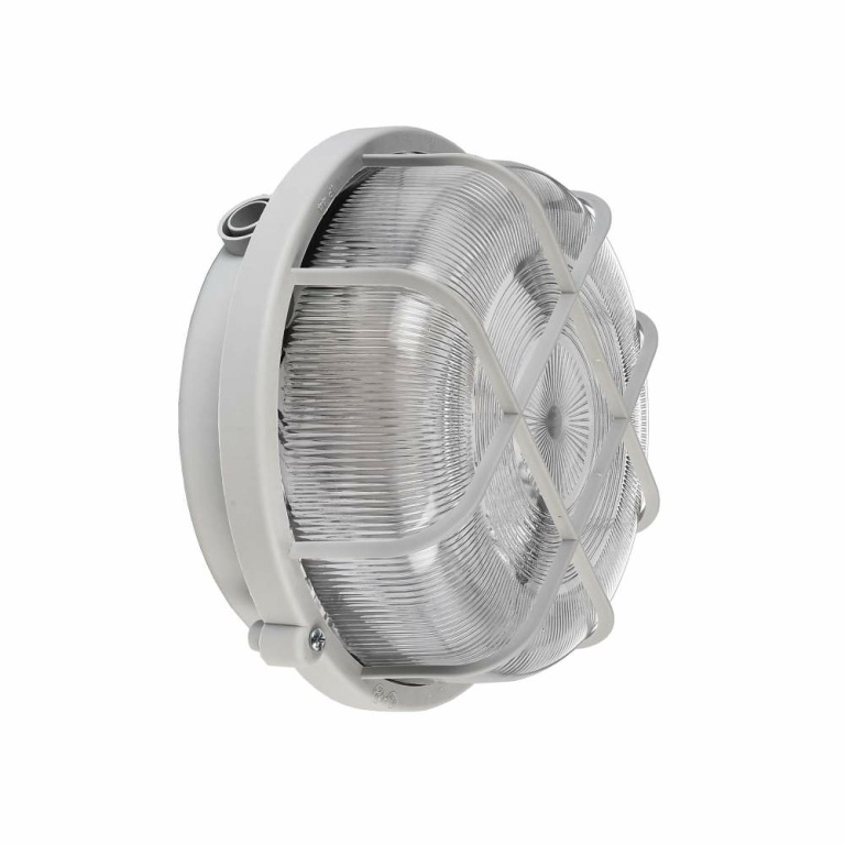 Deko-Light Decken- und Wandaufbauleuchte, Syrma Rund, 1x max. 100 W E27, Grau, 220-240 V/AC, 50 / 60 Hz