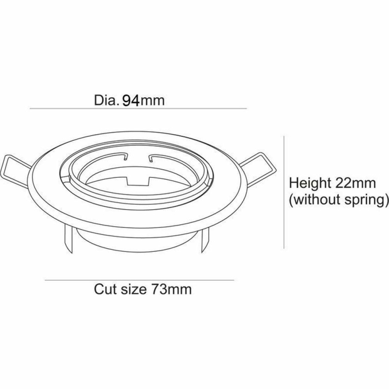 Deko-Light Deckeneinbauring, Rund Tilt, 1x max 50 W MR16, Silber, Spannungskonstant, 12 V/AC/DC