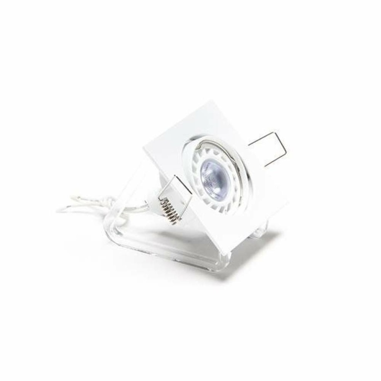 Deko-Light Deckeneinbauring, Style Square, Tilt, 1x max 50 W MR16, Weiß, Spannungskonstant, 12 V/AC/DC