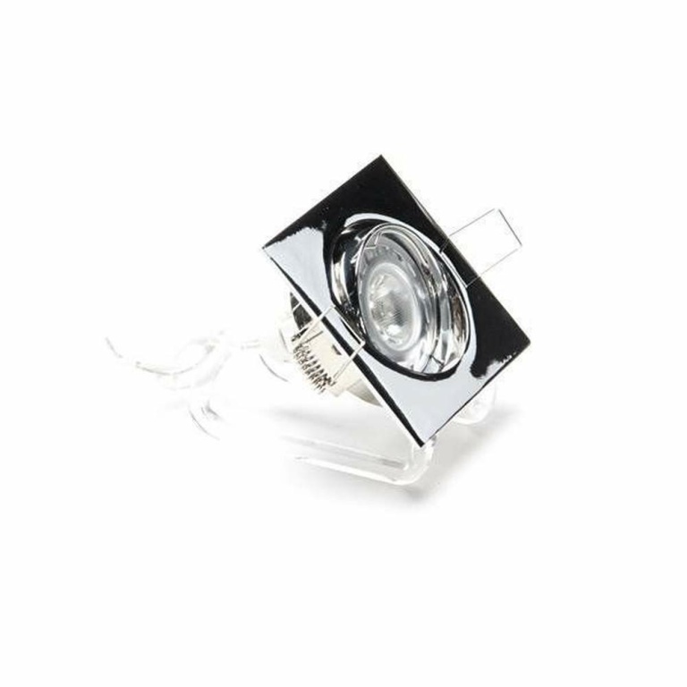 Deko-Light Deckeneinbauring, Style Square, Tilt, 1x max 50 W MR16, Silber, Spannungskonstant, 12 V/AC/DC