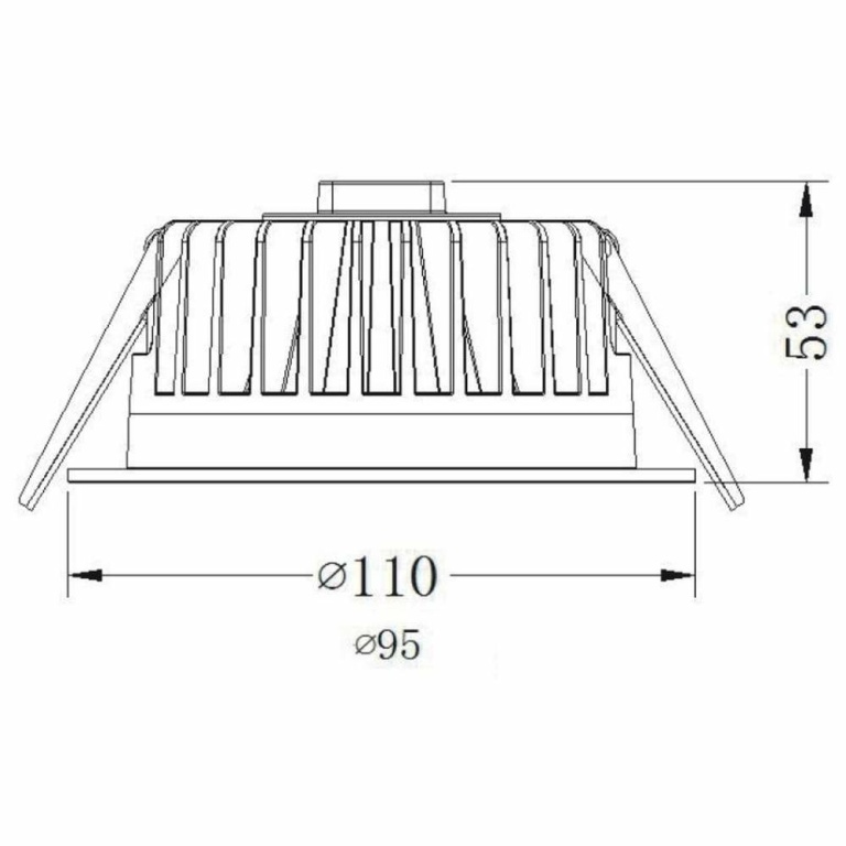 Deko-Light Deckeneinbauleuchte, COB 95 Max, 13 W, 3000 K, Weiß, Stromkonstant, 34.8 V/DC, Bemessungsstrom: 350