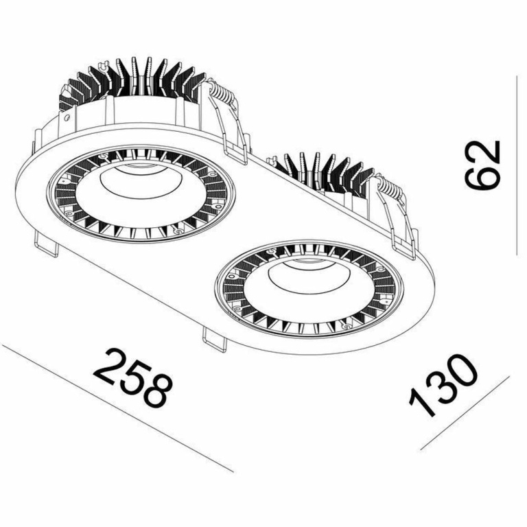 Deko-Light Deckeneinbauleuchte, Shop II, 30 W, 4000 K, Silber, Stromkonstant, 30 V/DC, Bemessungsstrom: 500 mA