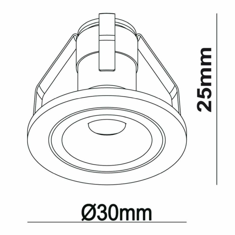 Deko-Light Deckeneinbauleuchte, Punto Lumi, 1 W, 3000 K, Weiß, Stromkonstant, 3,1-3,9 V/DC, Bemessungsstrom: 35