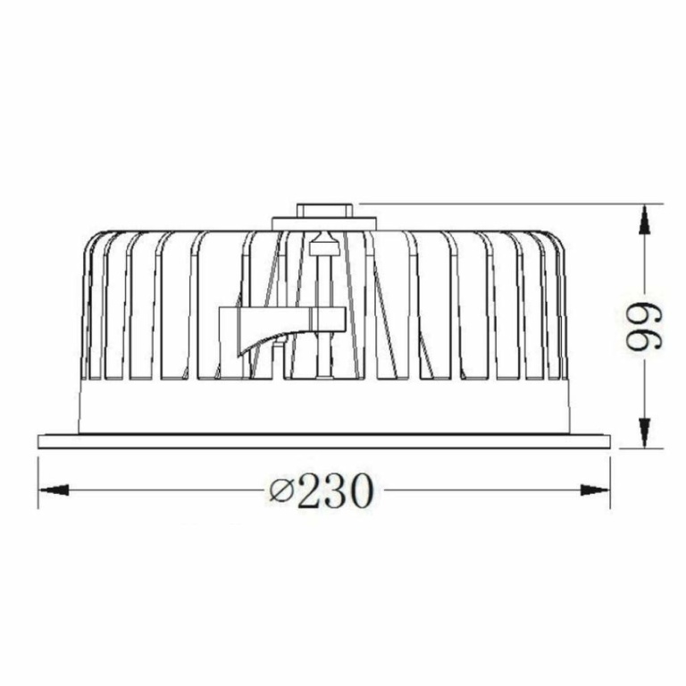 Deko-Light Deckeneinbauleuchte, COB 210 Max, 37 W, 3000 K, Weiß, Stromkonstant, 35 V/DC, Bemessungsstrom: 1050