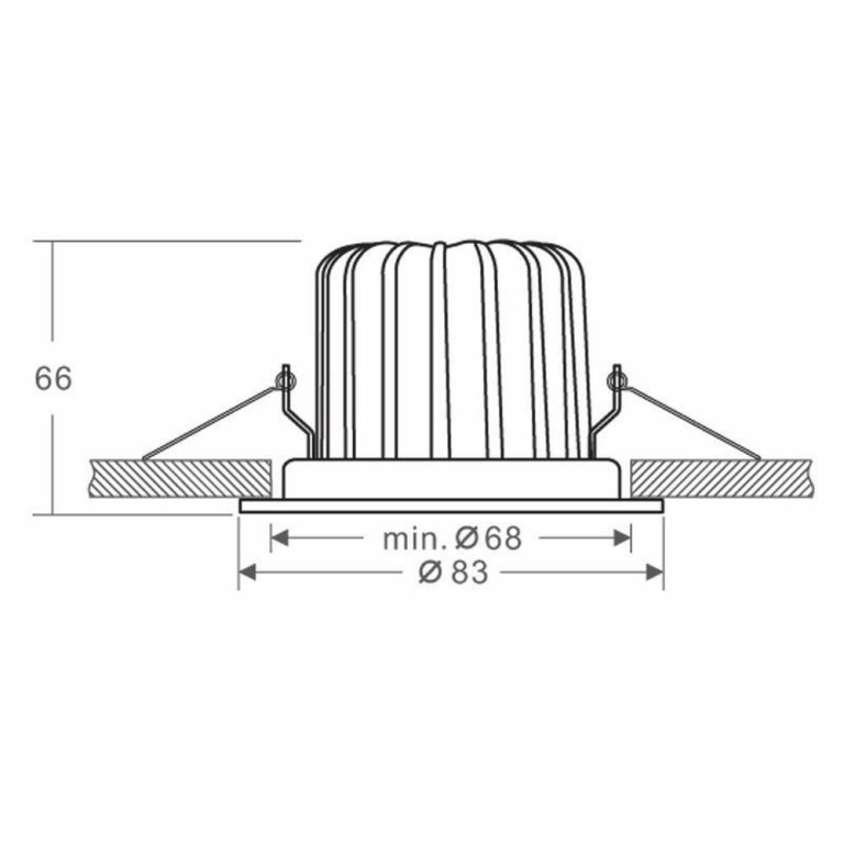 Deko-Light Deckeneinbauleuchte, COB 68 Mood, 9 W, DIM, 2000-2800 K, Weiß, 220-240 V/AC, 50 / 60 Hz