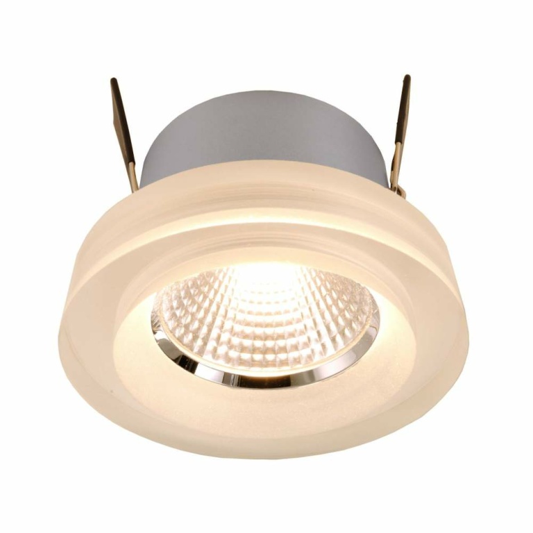 Deko-Light Deckeneinbauleuchte, COB 68 Acryl, 6,5 W, 2700 K, Silber, Stromkonstant, 18-20 V/DC, Bemessungsstrom