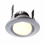 Deckeneinbauleuchte, COB 68 CCT, 8 W, 2500-6500 K, Silber, Spannungskonstant, 24 V/DC