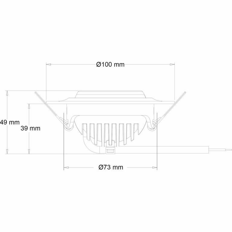 Deko-Light Deckeneinbauleuchte, Saturn, 7 W, 2700 K, Weiß, Stromkonstant, 17-18 V/DC, Bemessungsstrom: 350 mA