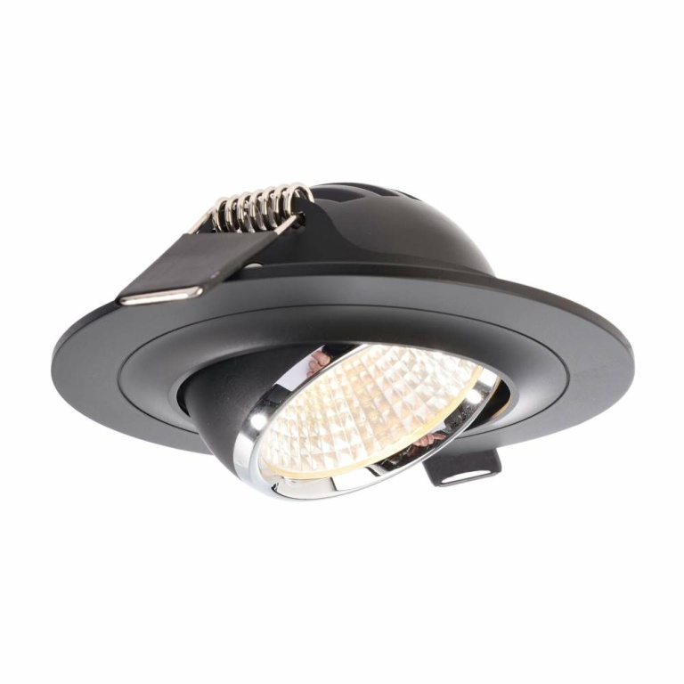 Deko-Light Deckeneinbauleuchte, Saturn, 7 W, 2700 K, Schwarz, Stromkonstant, 17-18 V/DC, Bemessungsstrom: 350 m