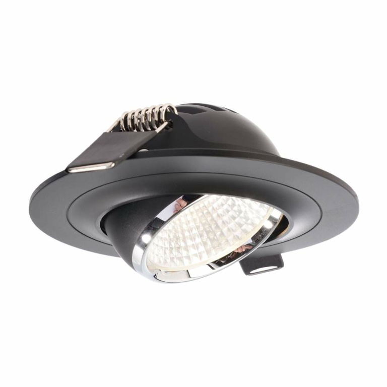 Deko-Light Deckeneinbauleuchte, Saturn, 7 W, 4000 K, Schwarz, Stromkonstant, 17-18 V/DC, Bemessungsstrom: 350 m