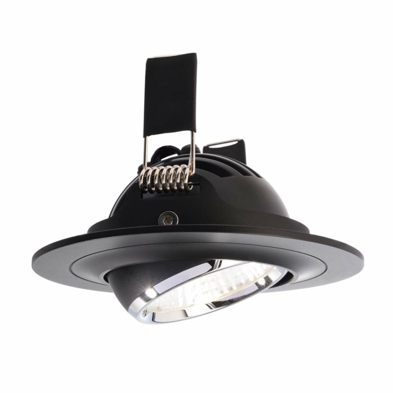 Deko-Light Deckeneinbauleuchte, Saturn, 7 W, 4000 K, Schwarz, Stromkonstant, 17-18 V/DC, Bemessungsstrom: 350 m