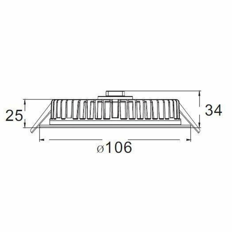 Deko-Light Deckeneinbauleuchte, LED Panel Round III, 6 W, 3000 K, Weiß, Stromkonstant, 17.9 V/DC, Bemessungsstr