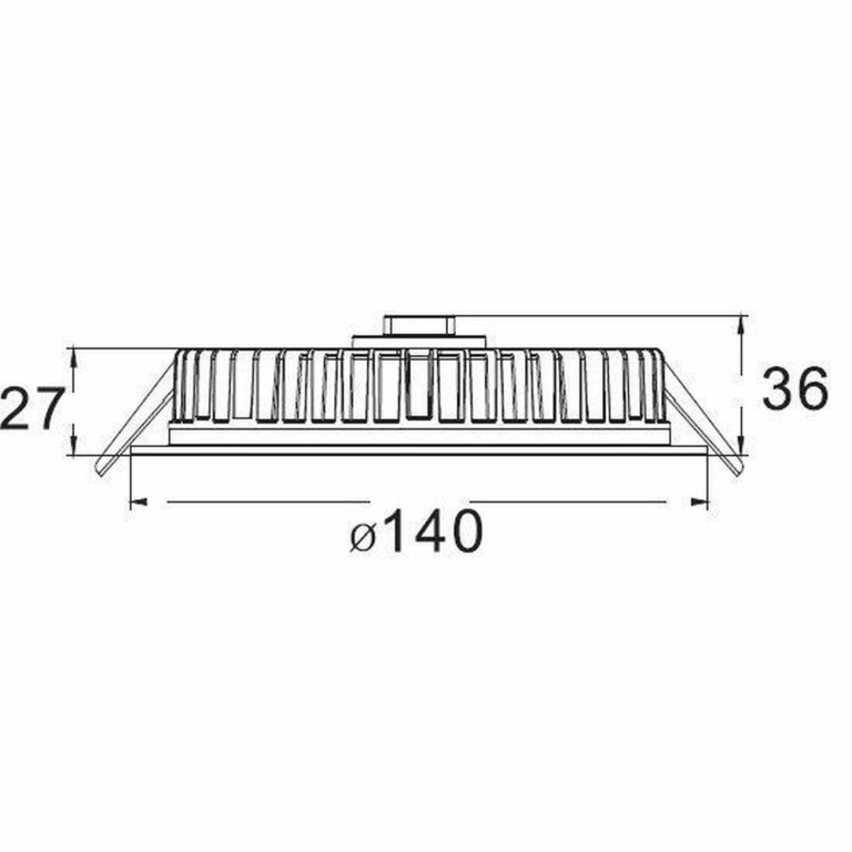 Deko-Light Deckeneinbauleuchte, LED Panel Round III, 12 W, 3000 K, Weiß, Stromkonstant, 35.7 V/DC, Bemessungsst