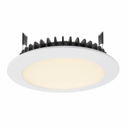 Deckeneinbauleuchte, LED Panel Round III, 20 W, 3000 K, Weiß, Stromkonstant, 28 V/DC, Bemessungsstro