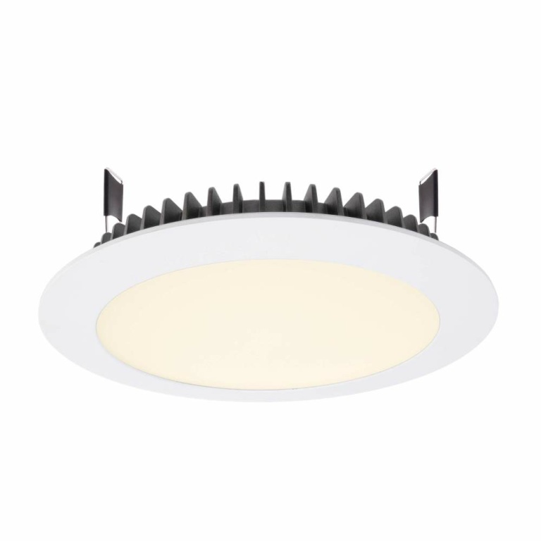 Deko-Light Deckeneinbauleuchte, LED Panel Round III, 26 W, 3000 K, Weiß, Stromkonstant, 37 V/DC, Bemessungsstro