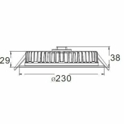 Deckeneinbauleuchte, LED Panel Round III, 26 W, 3000 K, Weiß, Stromkonstant, 37 V/DC, Bemessungsstro