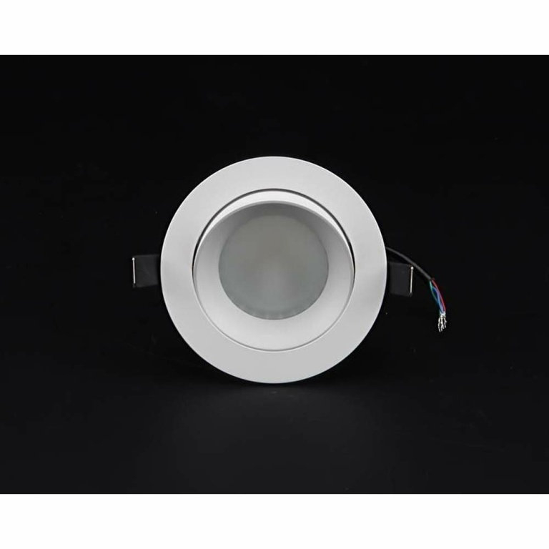 Deko-Light Deckeneinbauleuchte, COB 94, 16 W, RGB/3000 K, Grau, Spannungskonstant, 24 V/DC