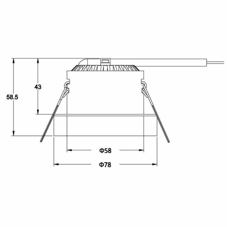 Deko-Light Deckeneinbauleuchte, COB 68 Acryl, 8 W, 2400-6500 K, Silber, Spannungskonstant, 24 V/DC