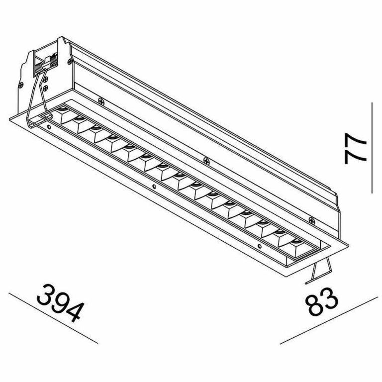 Deko-Light Deckeneinbauleuchte, Ceti 15 Adjust, Tilt, 30 W, 3000 K, Weiß, Stromkonstant, 44-45 V/DC, Bemessungs