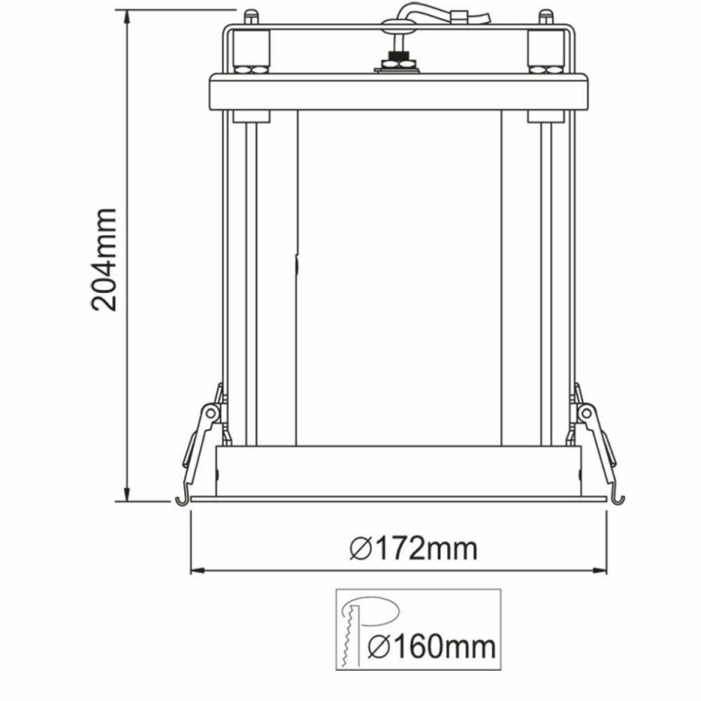 Deko-Light Deckeneinbauleuchte, Luna, 30 W, 3000 K, Weiß, 220-240 V/AC, 50 / 60 Hz