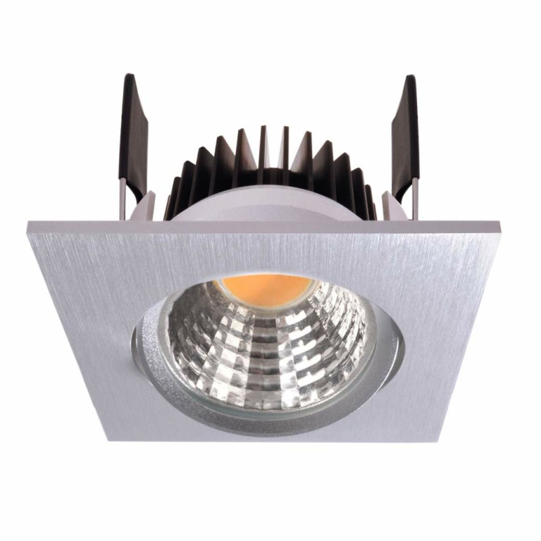 Deko-Light Deckeneinbauleuchte, COB-68-350mA-2700K-Eckig-Silber, Stromkonstant, 16-17 V/DC, Bemessungsstrom: 35