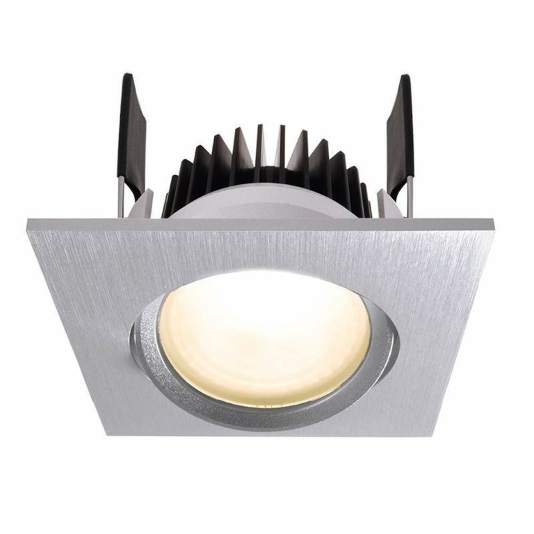 Deko-Light Deckeneinbauleuchte, COB-68-350mA-2700K-Eckig-Silber, Stromkonstant, 16-17 V/DC, Bemessungsstrom: 35