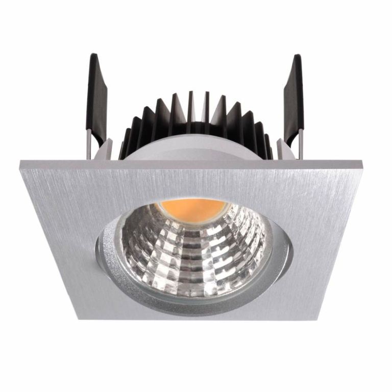 Deko-Light Deckeneinbauleuchte, COB-68-350mA-4000K-Eckig-Silber, Stromkonstant, 16-17 V/DC, Bemessungsstrom: 35