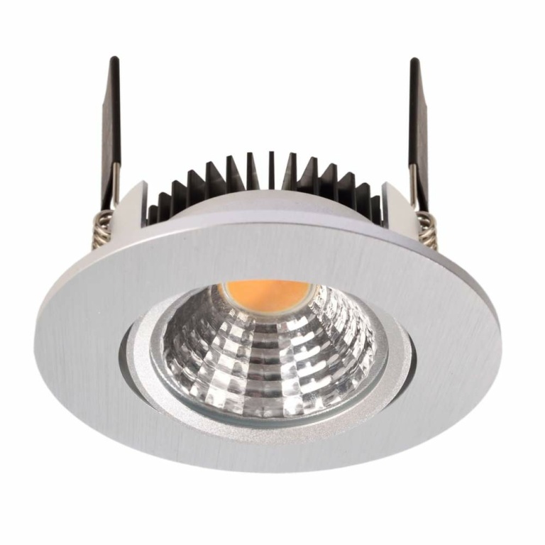 Deko-Light Deckeneinbauleuchte, COB-68-24V-4,5 W-2700K-Rund-Silber, Spannungskonstant, 24 V/DC