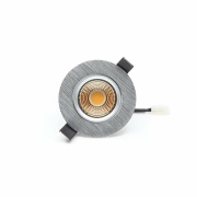 Deckeneinbauleuchte, COB-68-24V-4,5 W-2700K-Rund-Silber, Spannungskonstant, 24 V/DC