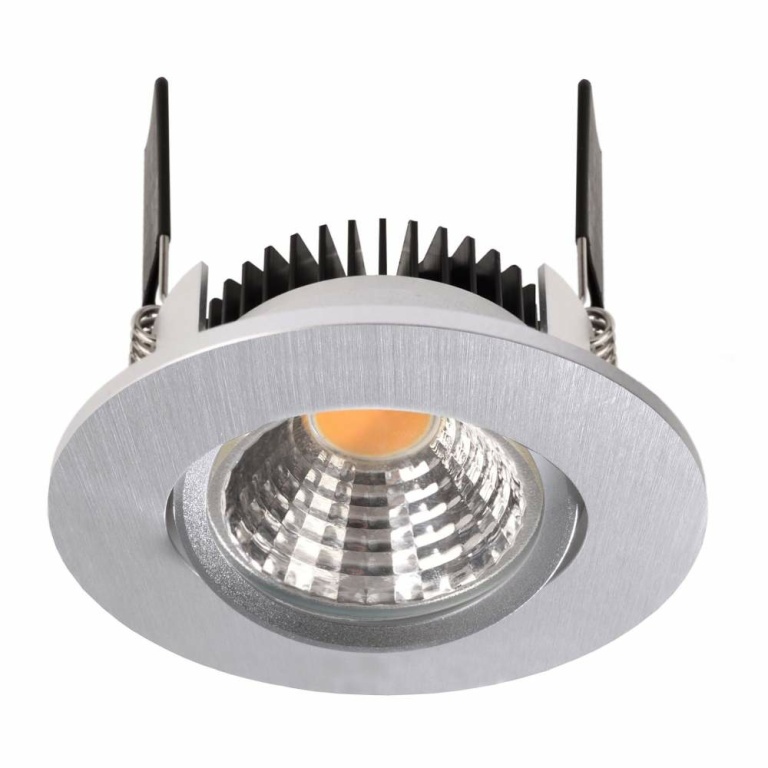 Deko-Light Deckeneinbauleuchte, COB-68-24V-4,5 W-4000K-Rund-Tilt-Silber, Spannungskonstant, 24 V/DC