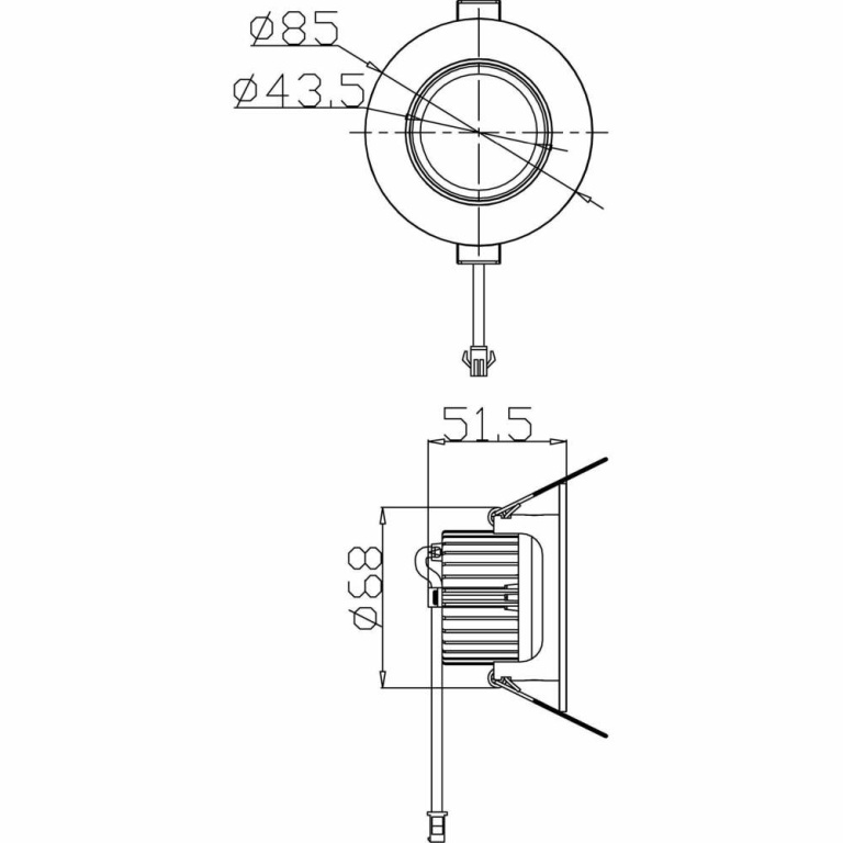 Deko-Light Deckeneinbauleuchte, COB-68-24V-8,5 W-2700K-Rund-Silber, Spannungskonstant, 24 V/DC