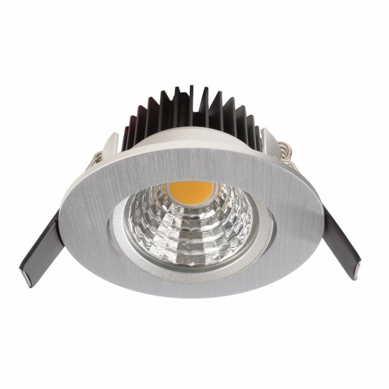 Deko-Light Deckeneinbauleuchte, COB-68-24V-8,5 W-4000K-Rund-Tilt-Silber, Spannungskonstant, 24 V/DC