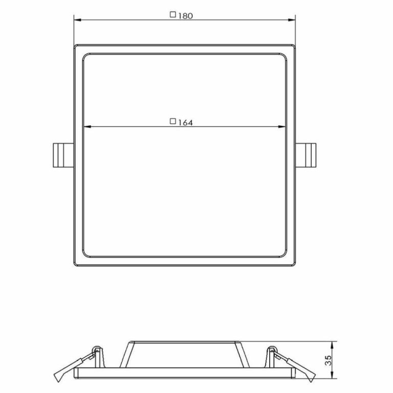 Deko-Light Deckeneinbauleuchte, Alya Eckig, 12 W, DIM, 2700 K, Weiß, 220-240 V/AC, 50 / 60 Hz