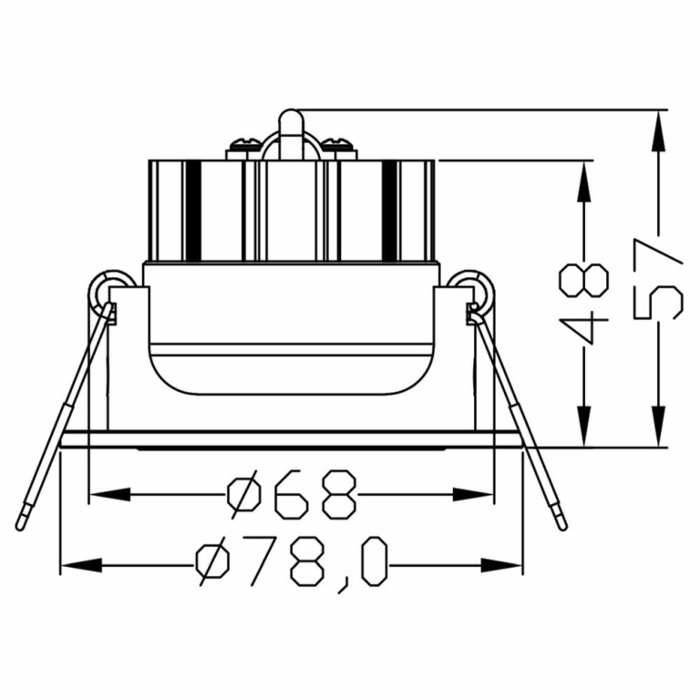 Deko-Light Deckeneinbauleuchte, COB 68, 8,5 W, RGB/3000K, Weiß, Spannungskonstant, 24 V/DC