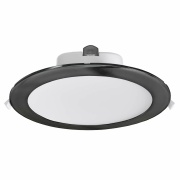 Deckeneinbauleuchte, Acrux 195 mm, 26 W, DIM, 3000/4000/6000 K, Schwarz, 220-240 V/AC, 50 / 60 Hz