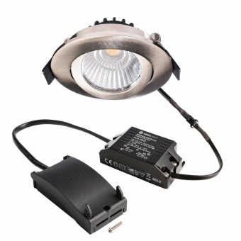 Deko-Light Deckeneinbauleuchte, Dione, 8,5 W, DIM, 3000 K, Nickel, 220-240 V/AC, 50 / 60 Hz